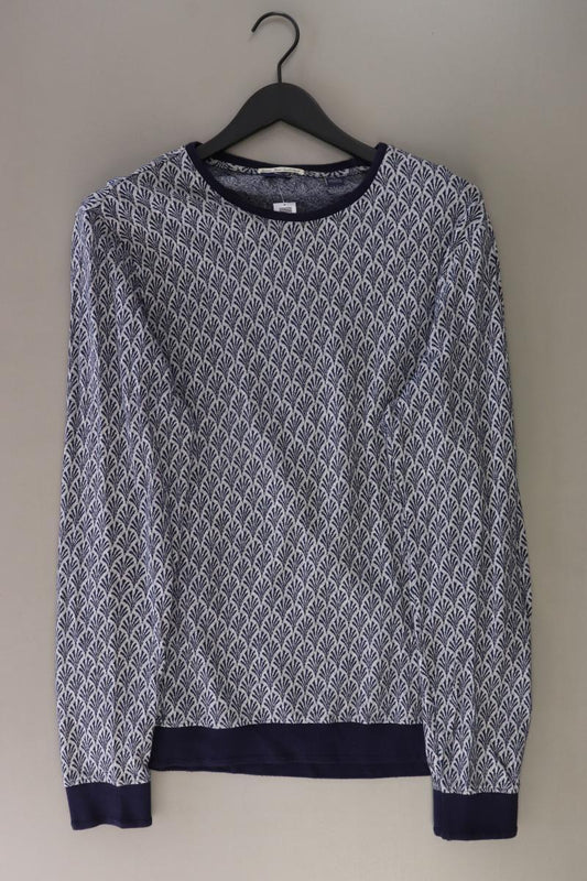 Scotch & Soda Langarmpullover für Herren Gr. L blau aus Baumwolle