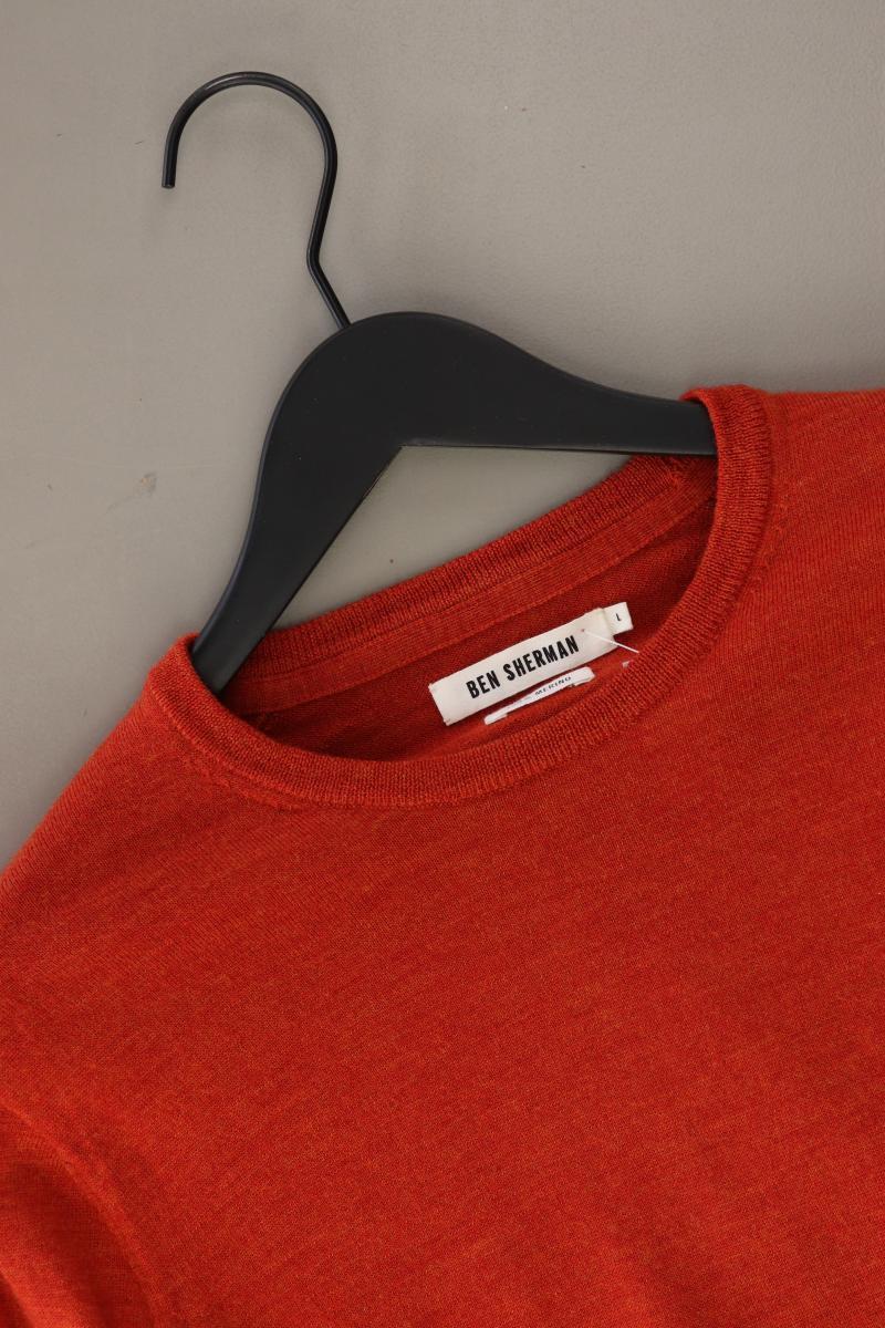 Ben Sherman Wollpullover für Herren Gr. L orange