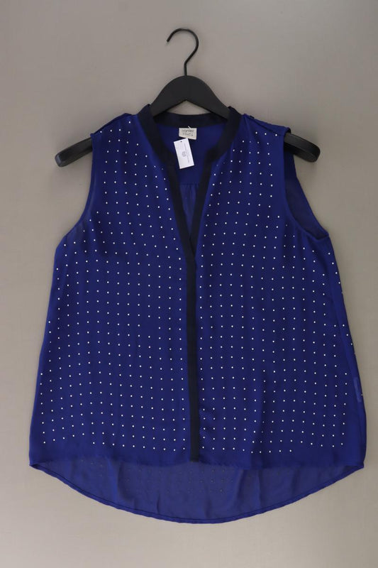 Esprit Ärmellose Bluse Gr. 36 blau aus Polyester