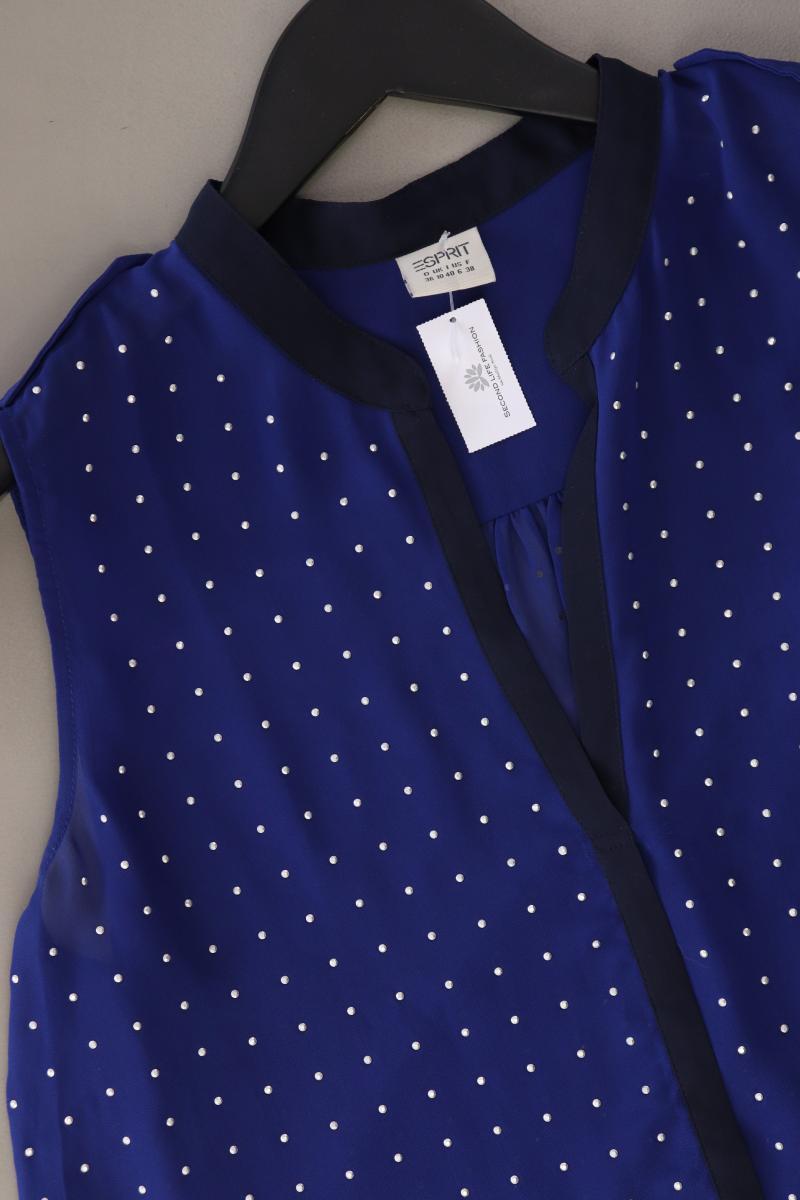 Esprit Ärmellose Bluse Gr. 36 blau aus Polyester