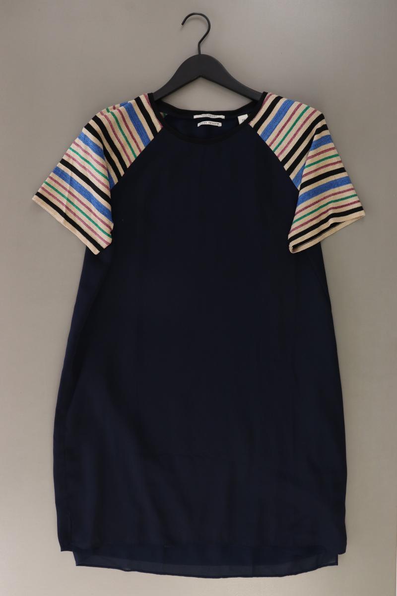 Scotch & Soda Kurzarmkleid Gr. 40 blau aus Polyester