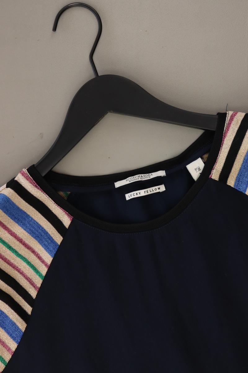 Scotch & Soda Kurzarmkleid Gr. 40 blau aus Polyester