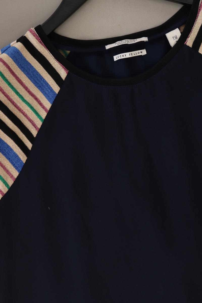 Scotch & Soda Kurzarmkleid Gr. 40 blau aus Polyester