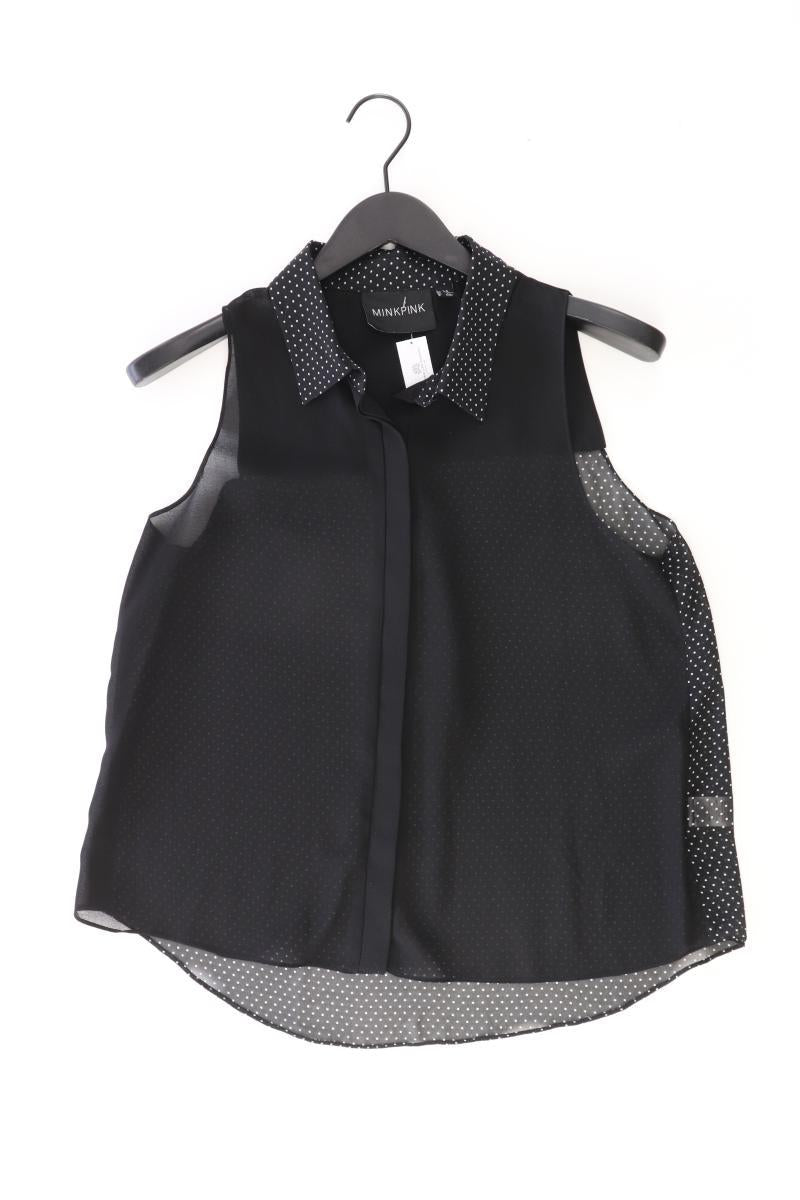 Minkpink Ärmellose Bluse Gr. M schwarz aus Polyester