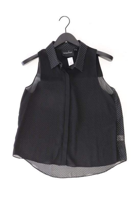 Minkpink Ärmellose Bluse Gr. M schwarz aus Polyester