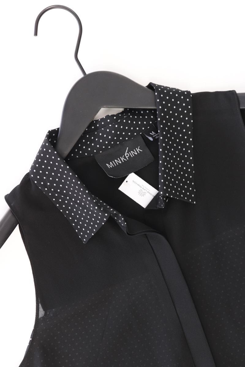 Minkpink Ärmellose Bluse Gr. M schwarz aus Polyester