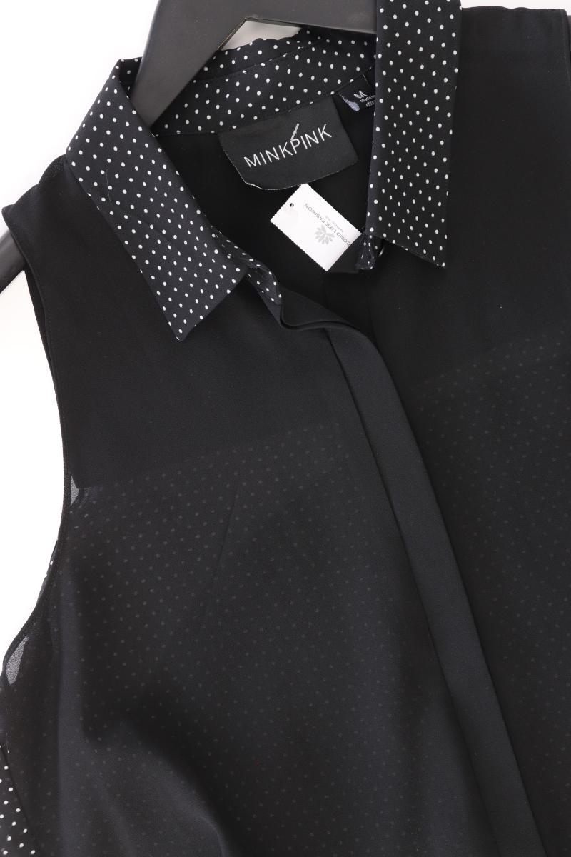 Minkpink Ärmellose Bluse Gr. M schwarz aus Polyester