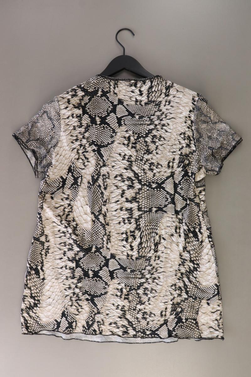 Steilmann Printshirt Gr. 46 mit Tierdruck Kurzarm creme aus Baumwolle