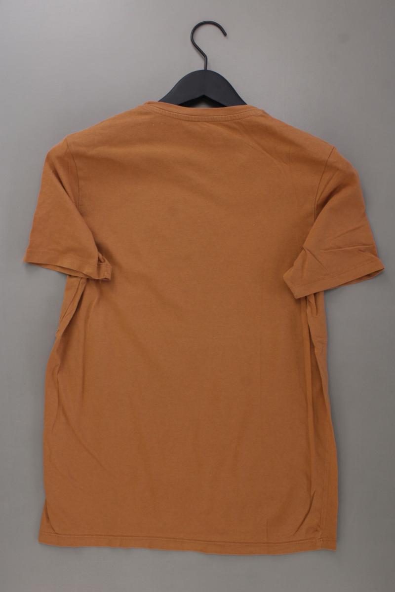 Jack & Jones Printshirt für Herren Gr. M Kurzarm braun aus Baumwolle