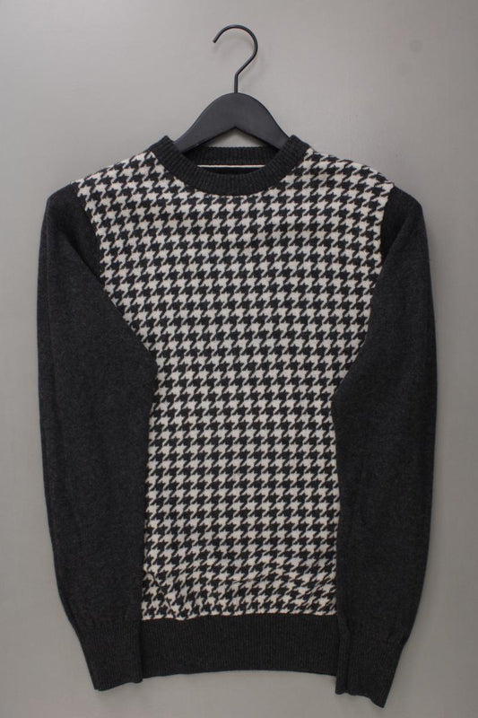 Tommy Hilfiger Wollpullover für Herren Gr. S hahnentritt grau