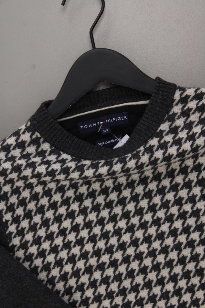 Tommy Hilfiger Wollpullover für Herren Gr. S hahnentritt grau