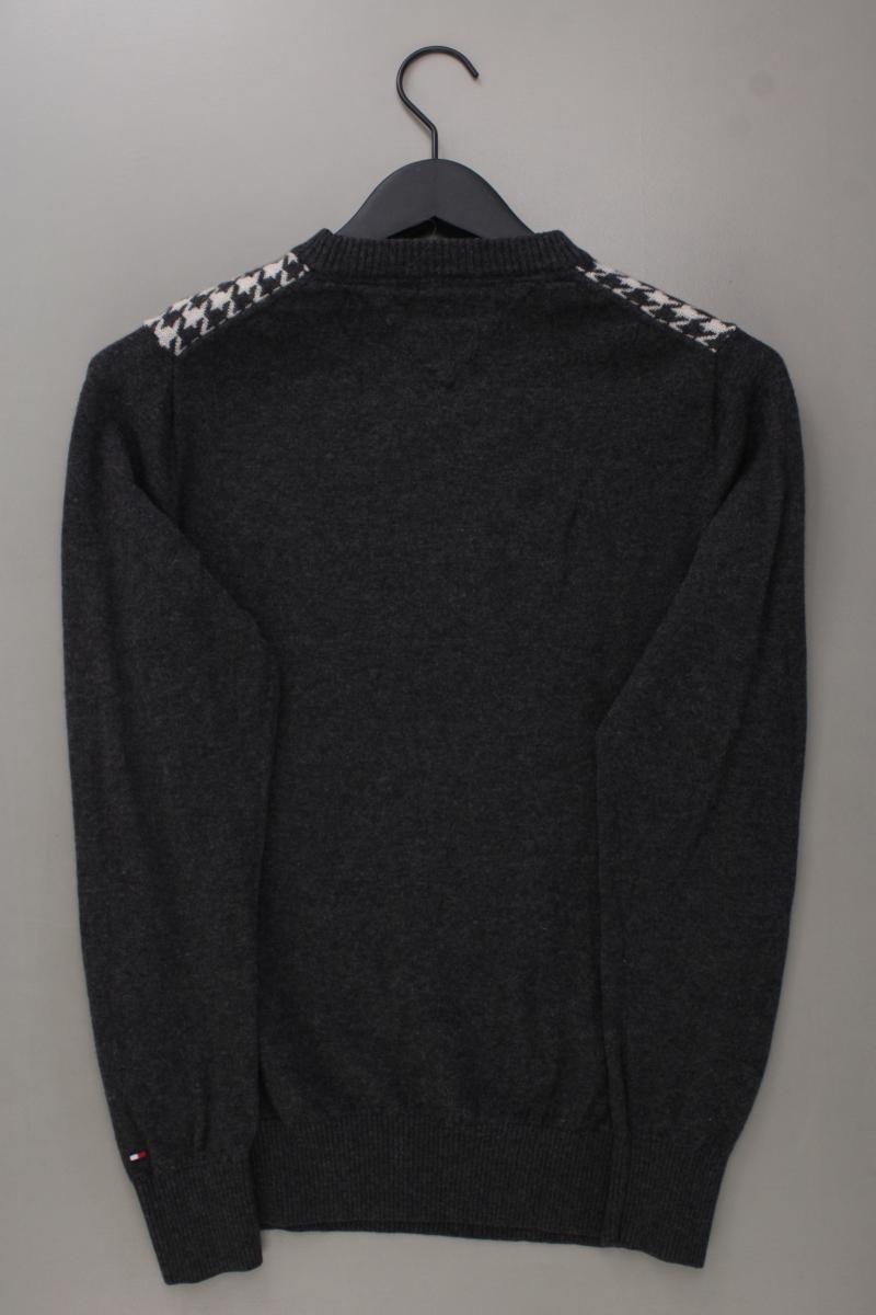 Tommy Hilfiger Wollpullover für Herren Gr. S hahnentritt grau
