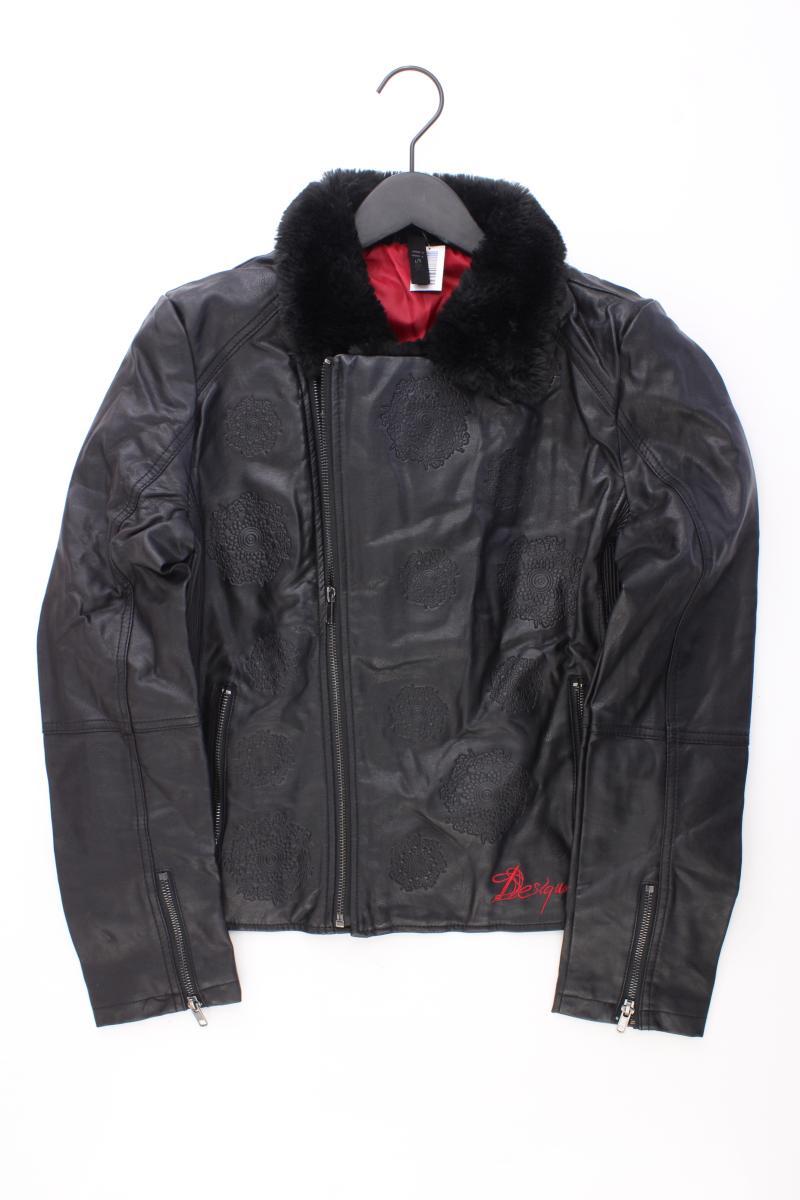 Desigual Kunstlederjacke Gr. 42 schwarz aus Polyurethan