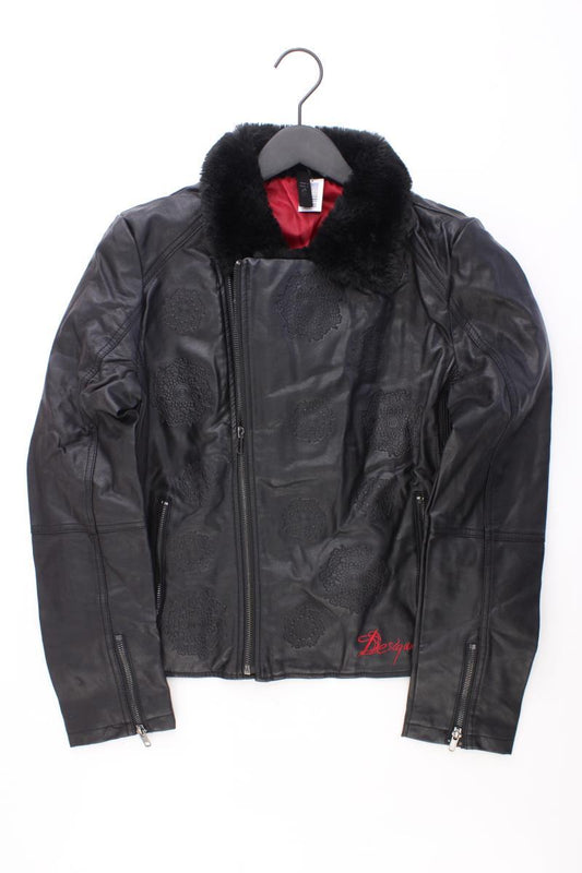 Desigual Kunstlederjacke Gr. 42 schwarz aus Polyurethan