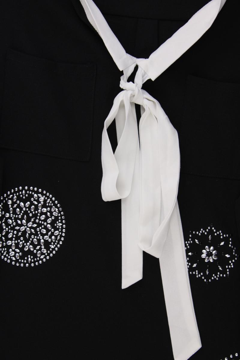 Desigual Schluppenbluse Gr. M Langarm schwarz aus Polyester