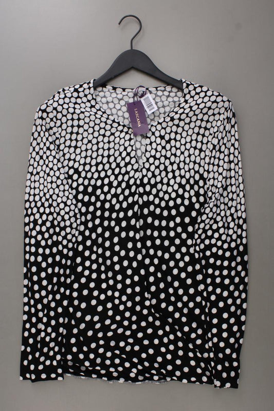 Lascana Printshirt Gr. 44/46 gepunktet neu mit Etikett Langarm schwarz