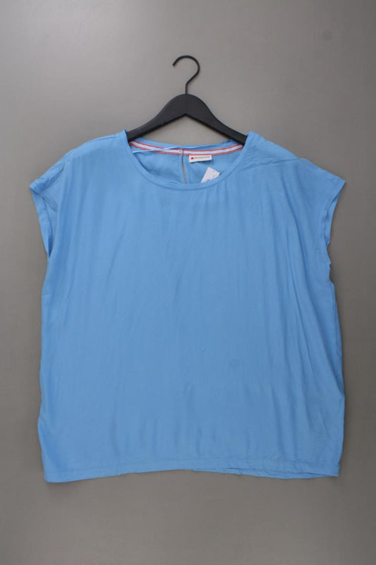 Street One Kurzarmbluse Gr. 44 blau aus Viskose