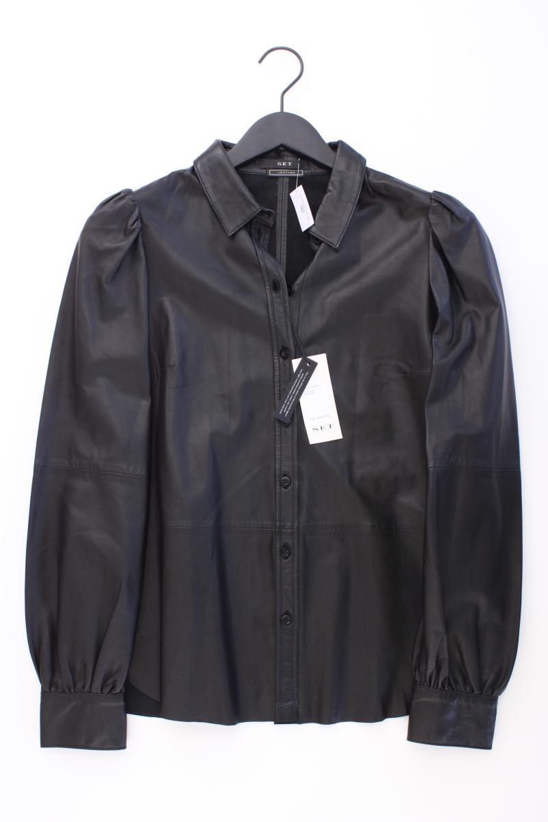 Set Echtleder Bluse Gr. 36 neu mit Etikett Neupreis: 299,0€! Langarm schwarz