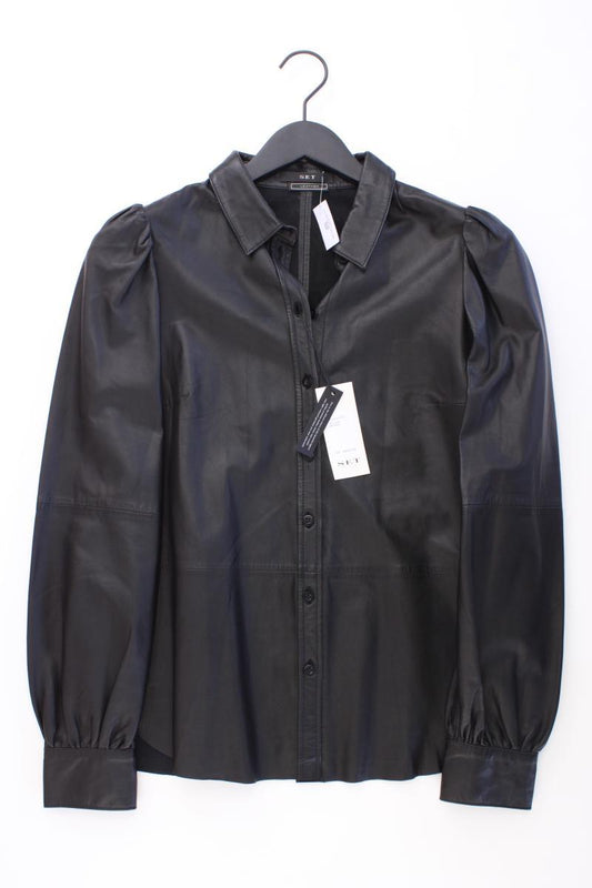Set Echtleder Bluse Gr. 36 neu mit Etikett Neupreis: 299,0€! Langarm schwarz