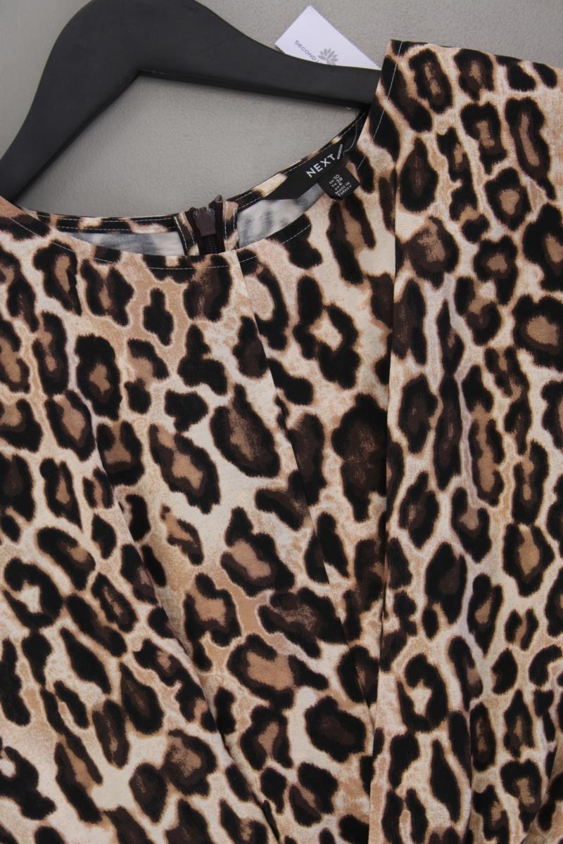 next Kurzarmkleid Gr. 38 mit Tierdruck braun aus Viskose