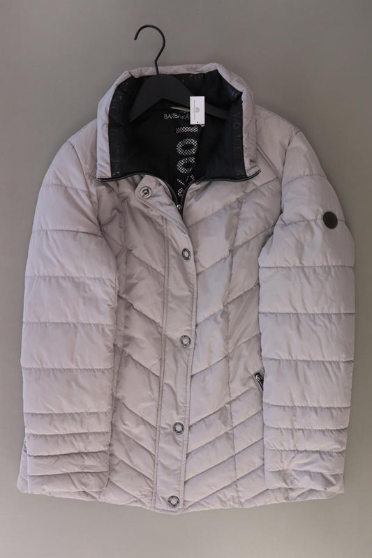 BARBARA LEBEK Winterjacke Gr. 40 grau aus Polyester