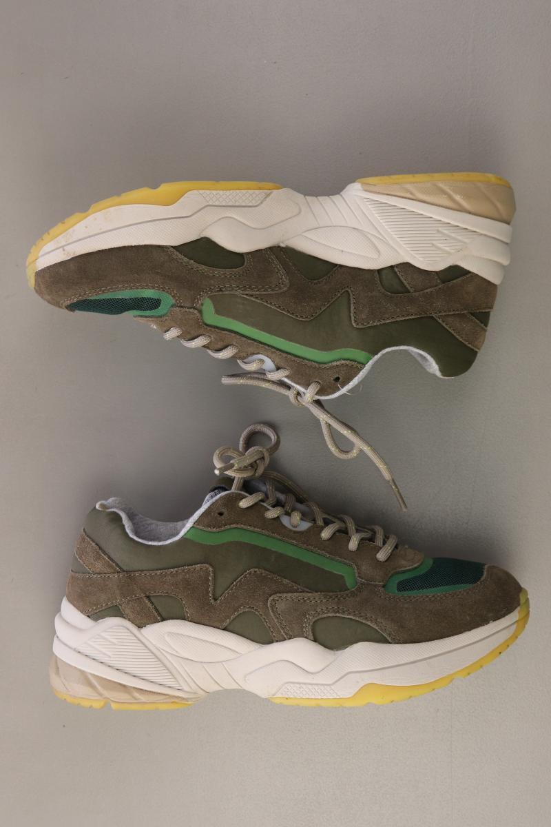 camel active Sneaker Gr. 38 olivgrün aus Leder