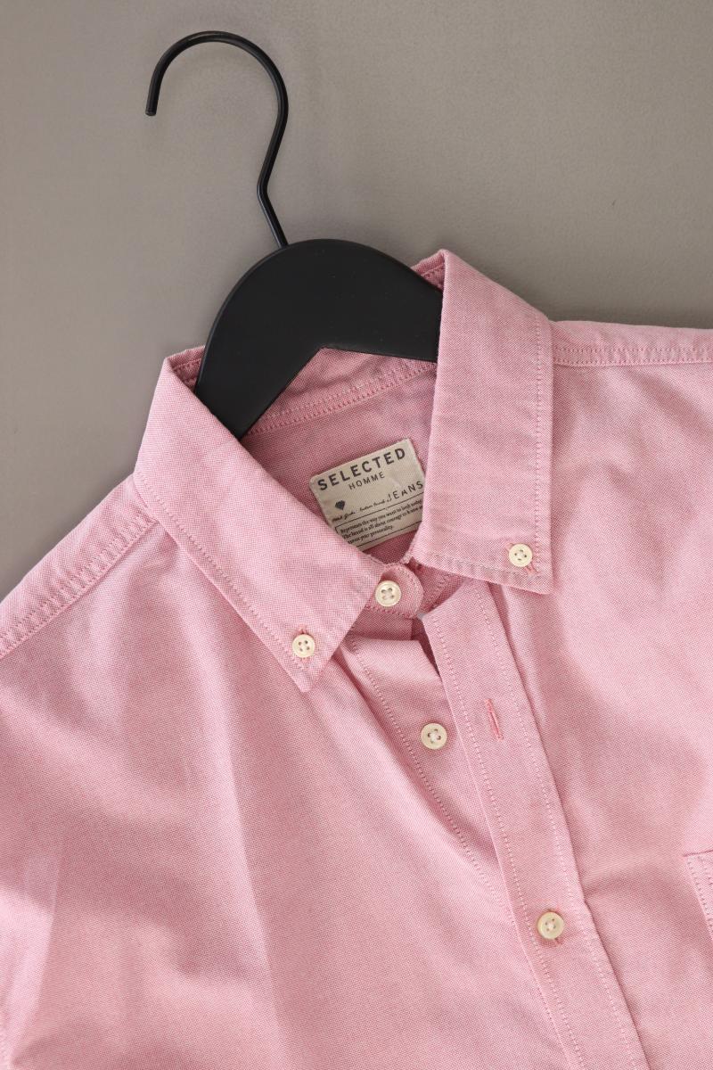Selected Homme Langarmhemd für Herren Gr. S rosa aus Baumwolle