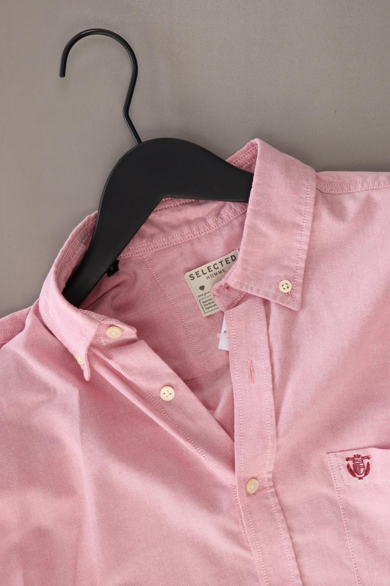 Selected Homme Langarmhemd für Herren Gr. S rosa aus Baumwolle