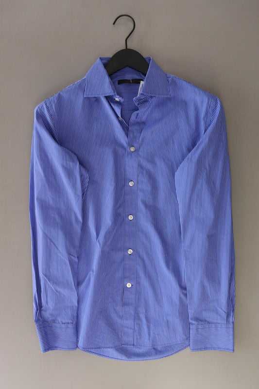 Jack & Jones Langarmhemd für Herren Gr. S gestreift blau aus Baumwolle