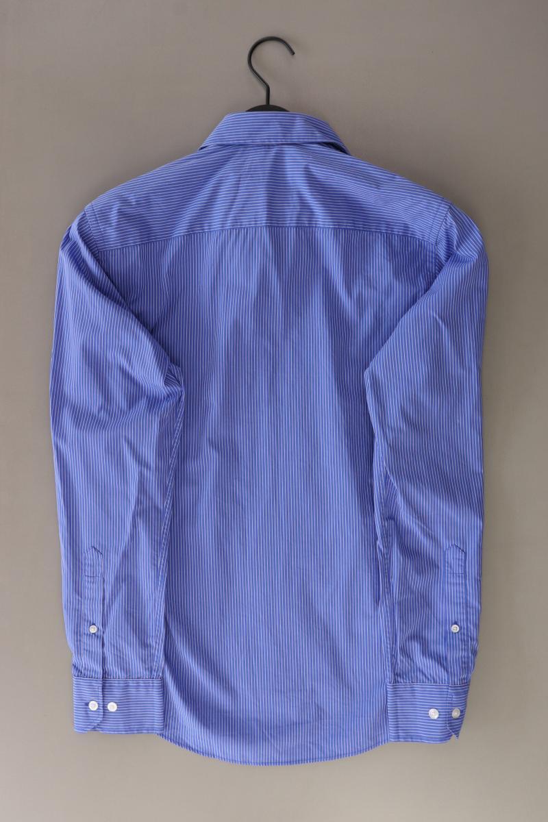 Jack & Jones Langarmhemd für Herren Gr. S gestreift blau aus Baumwolle