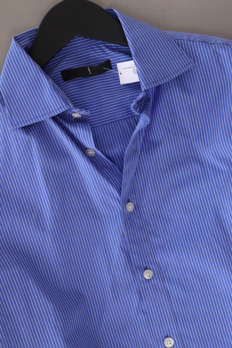 Jack & Jones Langarmhemd für Herren Gr. S gestreift blau aus Baumwolle