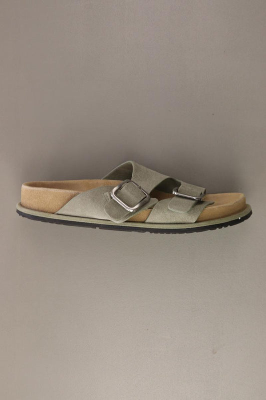 Zara Sandalen Gr. 37 grau aus Leder
