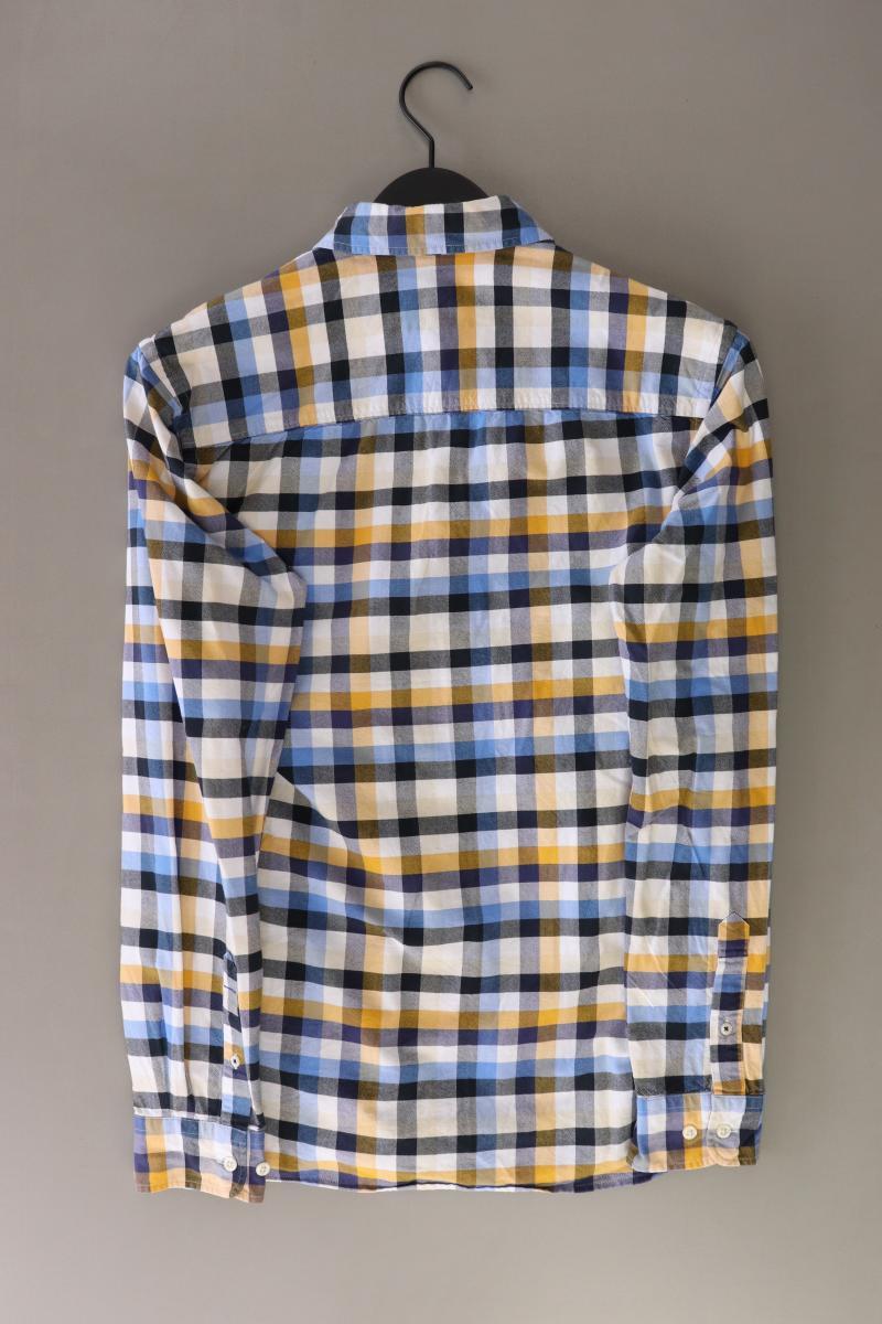 Jack & Jones Karohemd für Herren Gr. S kariert Langarm blau aus Baumwolle