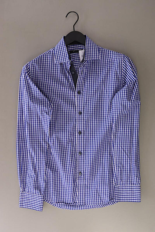 Jack & Jones Karohemd für Herren Gr. S kariert Langarm blau aus Baumwolle