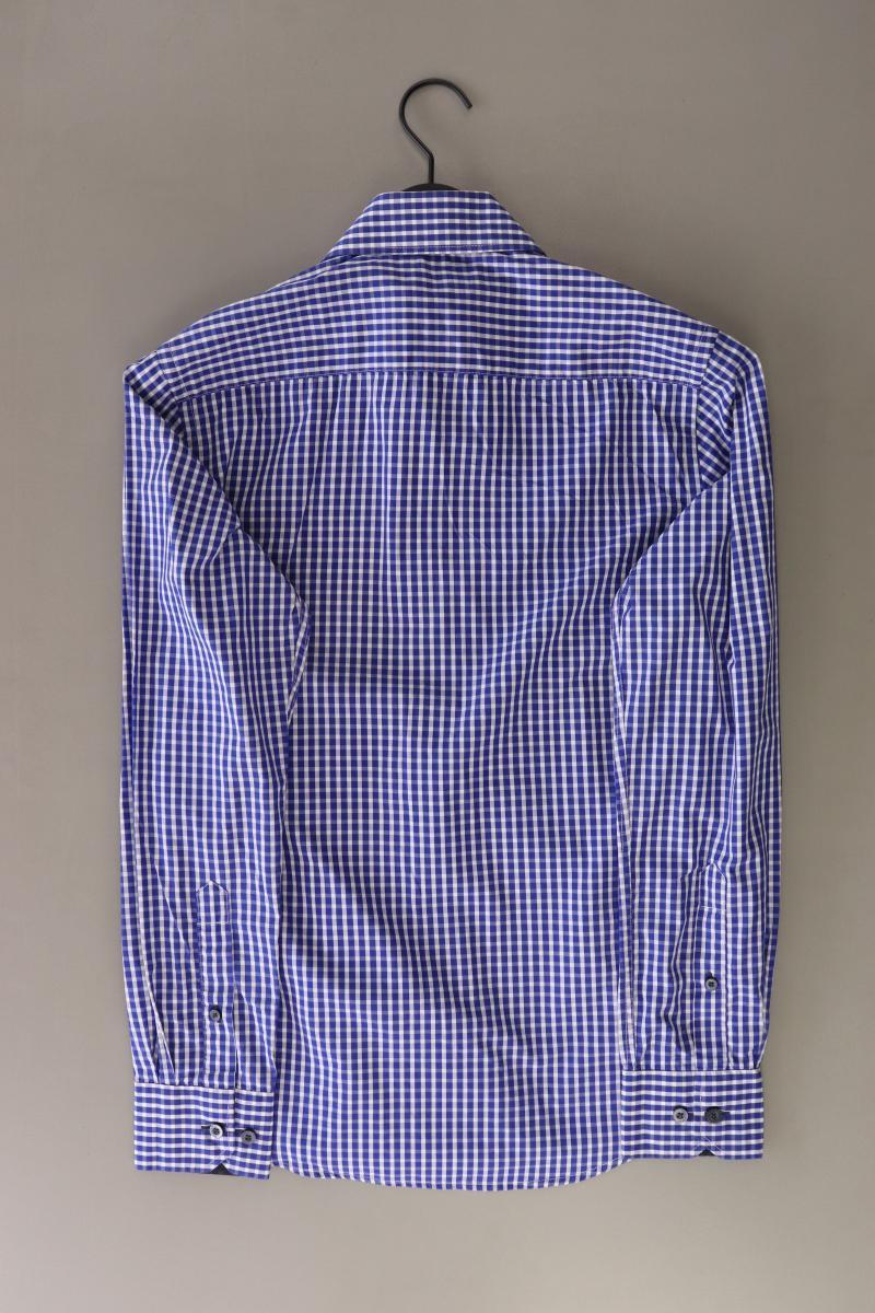 Jack & Jones Karohemd für Herren Gr. S kariert Langarm blau aus Baumwolle