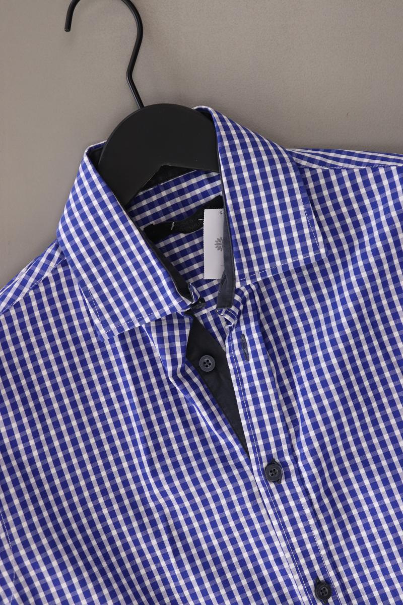 Jack & Jones Karohemd für Herren Gr. S kariert Langarm blau aus Baumwolle