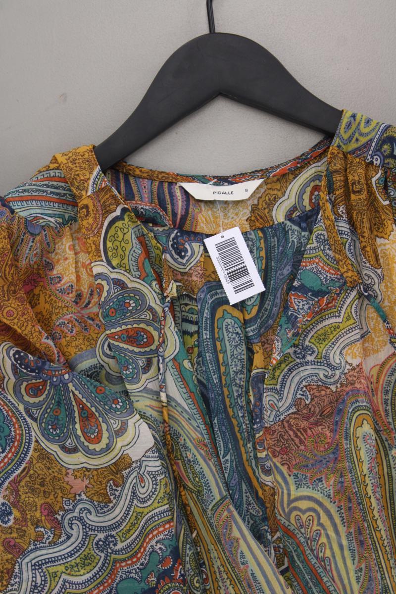 PIGALLE Langarmkleid Gr. S mit Paisleymuster mehrfarbig aus Polyester