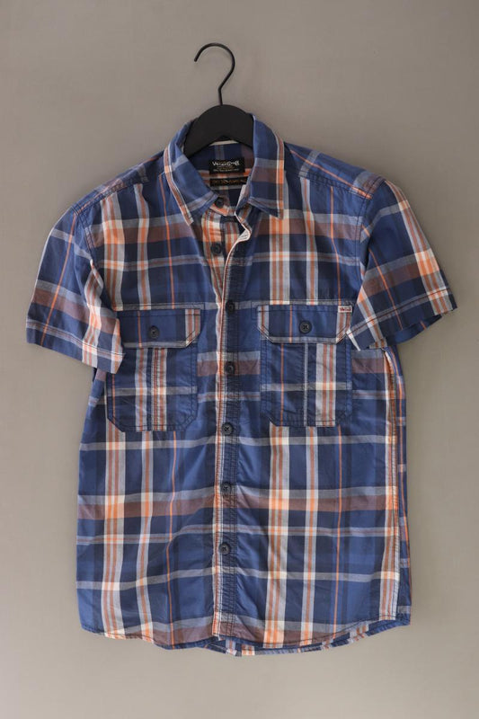 Jack & Jones Karohemd für Herren Gr. S kariert Kurzarm blau aus Baumwolle