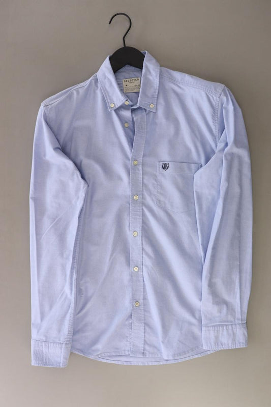 Selected Homme Langarmhemd für Herren Gr. S blau aus Baumwolle