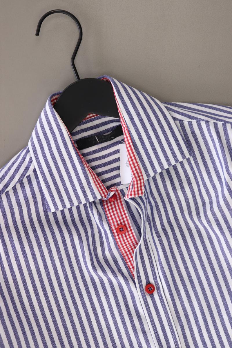 Jack & Jones Langarmhemd für Herren Gr. S gestreift blau aus Baumwolle