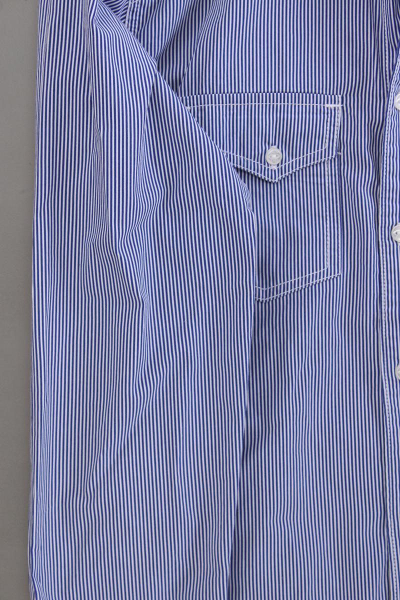 Jack & Jones Langarmhemd für Herren Gr. S gestreift blau aus Baumwolle