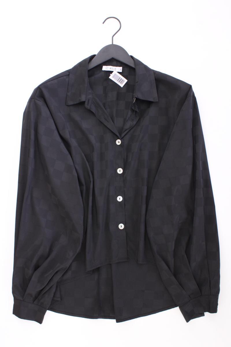 St Mrlo Oversize Bluse Gr. UK 10 (S) neuwertig Langarm schwarz aus Polyester