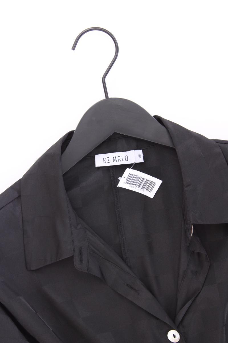 St Mrlo Oversize Bluse Gr. UK 10 (S) neuwertig Langarm schwarz aus Polyester