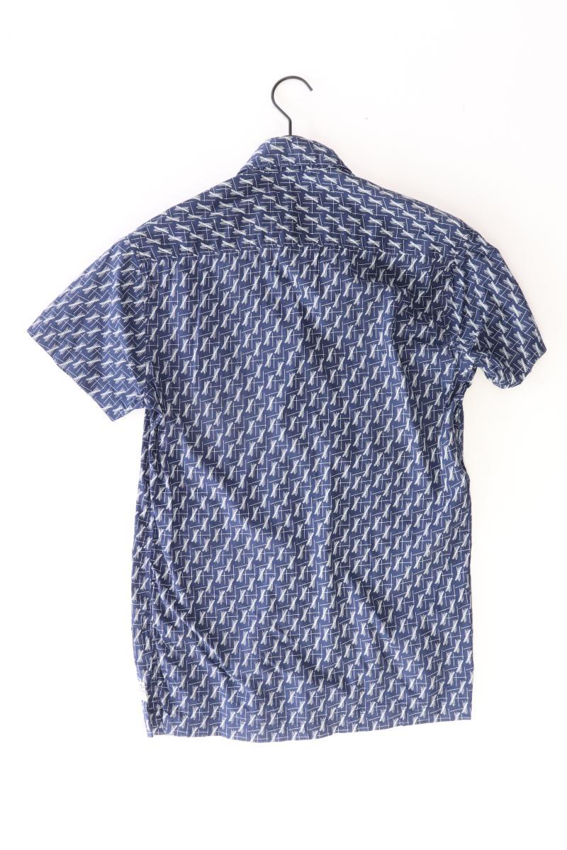 Jack & Jones Kurzarmhemd für Herren Gr. S blau aus Baumwolle