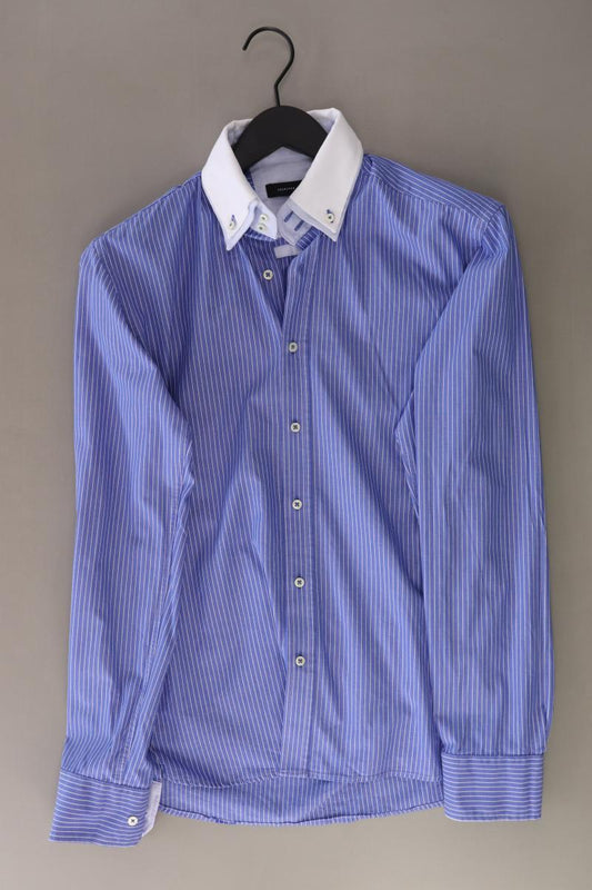 Selected Homme Langarmhemd für Herren Gr. S gestreift blau aus Baumwolle
