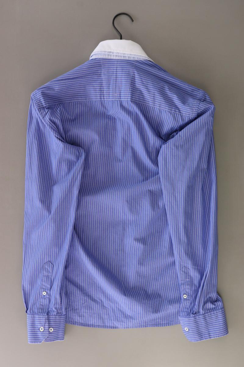 Selected Homme Langarmhemd für Herren Gr. S gestreift blau aus Baumwolle