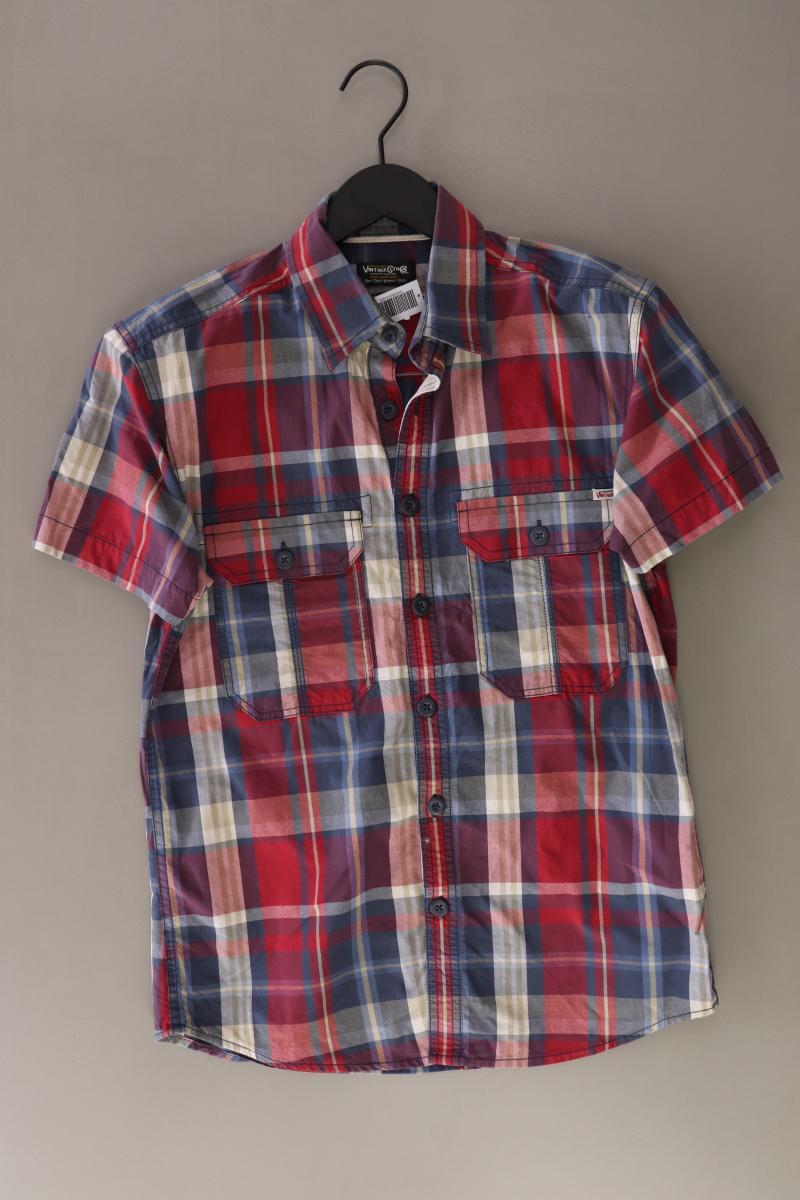 Jack & Jones Karohemd für Herren Gr. S kariert Kurzarm rot aus Baumwolle