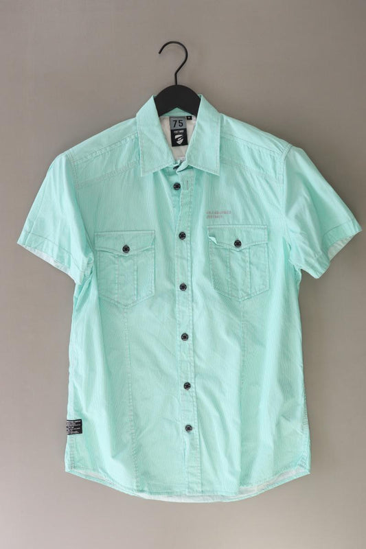 Jack & Jones Kurzarmhemd für Herren Gr. M grün aus Baumwolle