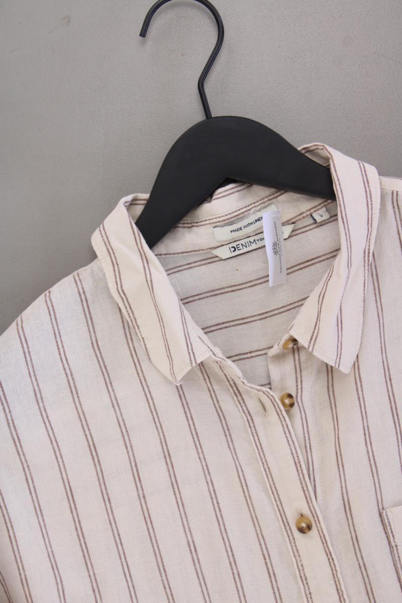 Tom Tailor (Denim) Oversize Bluse Gr. S gestreift neuwertig Langarm creme