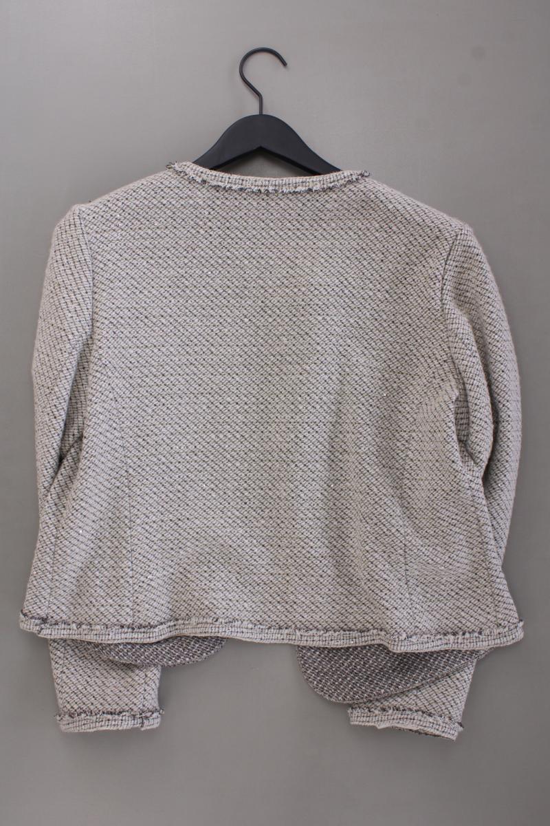 Tuzzi Strickjacke Gr. 42 Langarm mit Pailletten creme